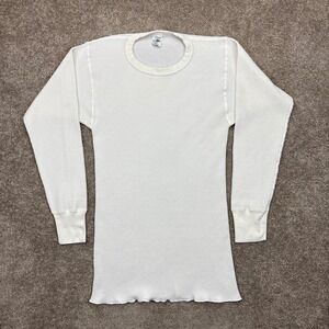 80s Vintage Morgan Mills Long Johns Waffle Thermal Shirt XL